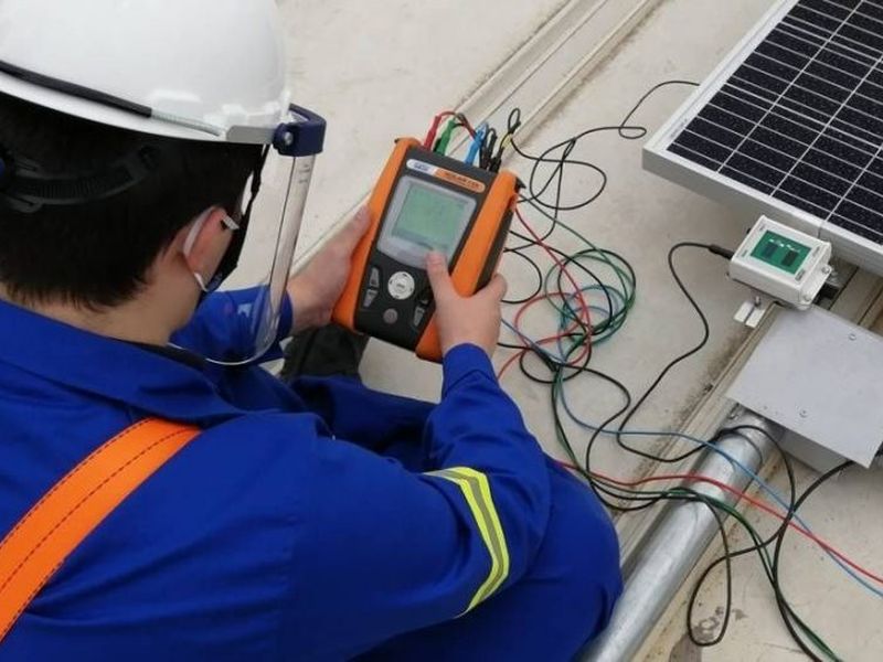 Pruebas en sistema fotovoltaico